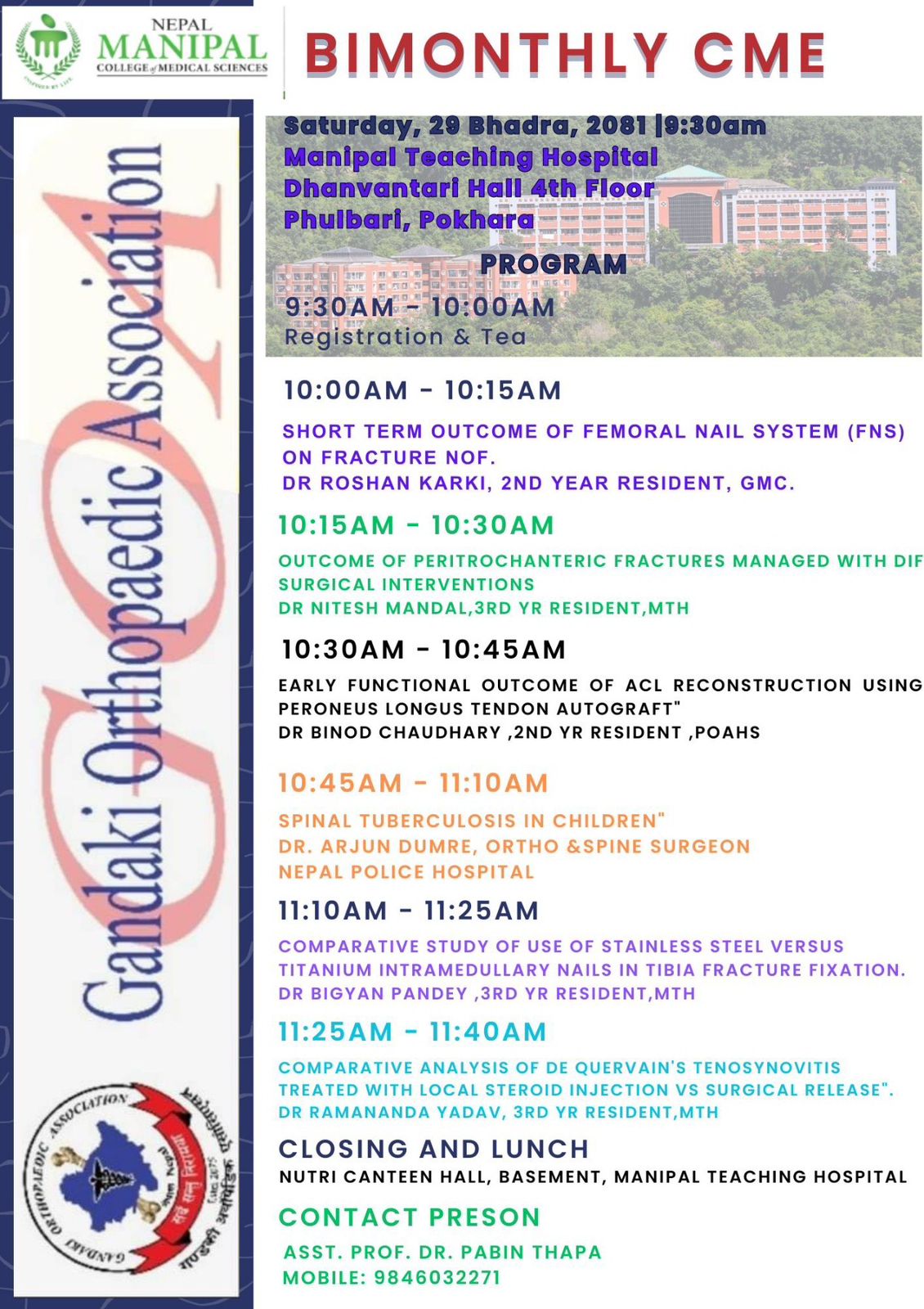 GOA Bi-Monthly CME Manipal